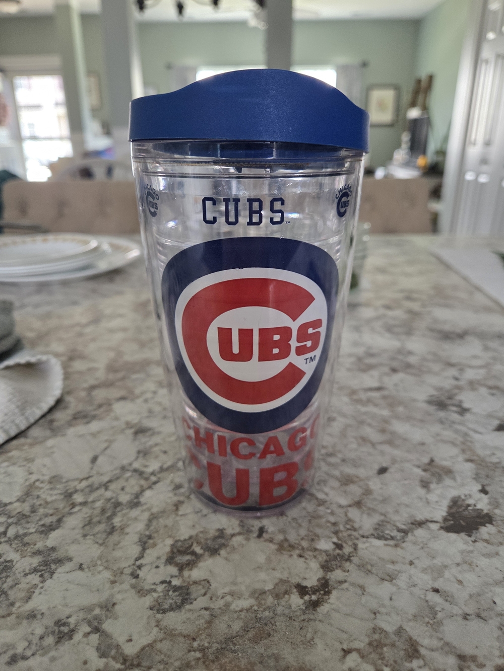 Chicago Cubs, "TERVIS" (16oz)  (Hot / Cold) Tumbler w/ Lid Baseball